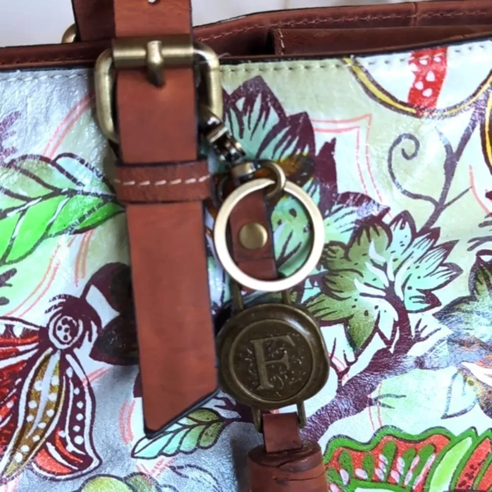 Firenze Bella Italian Artsy Large Handcrafted Tote Bag  NWOT